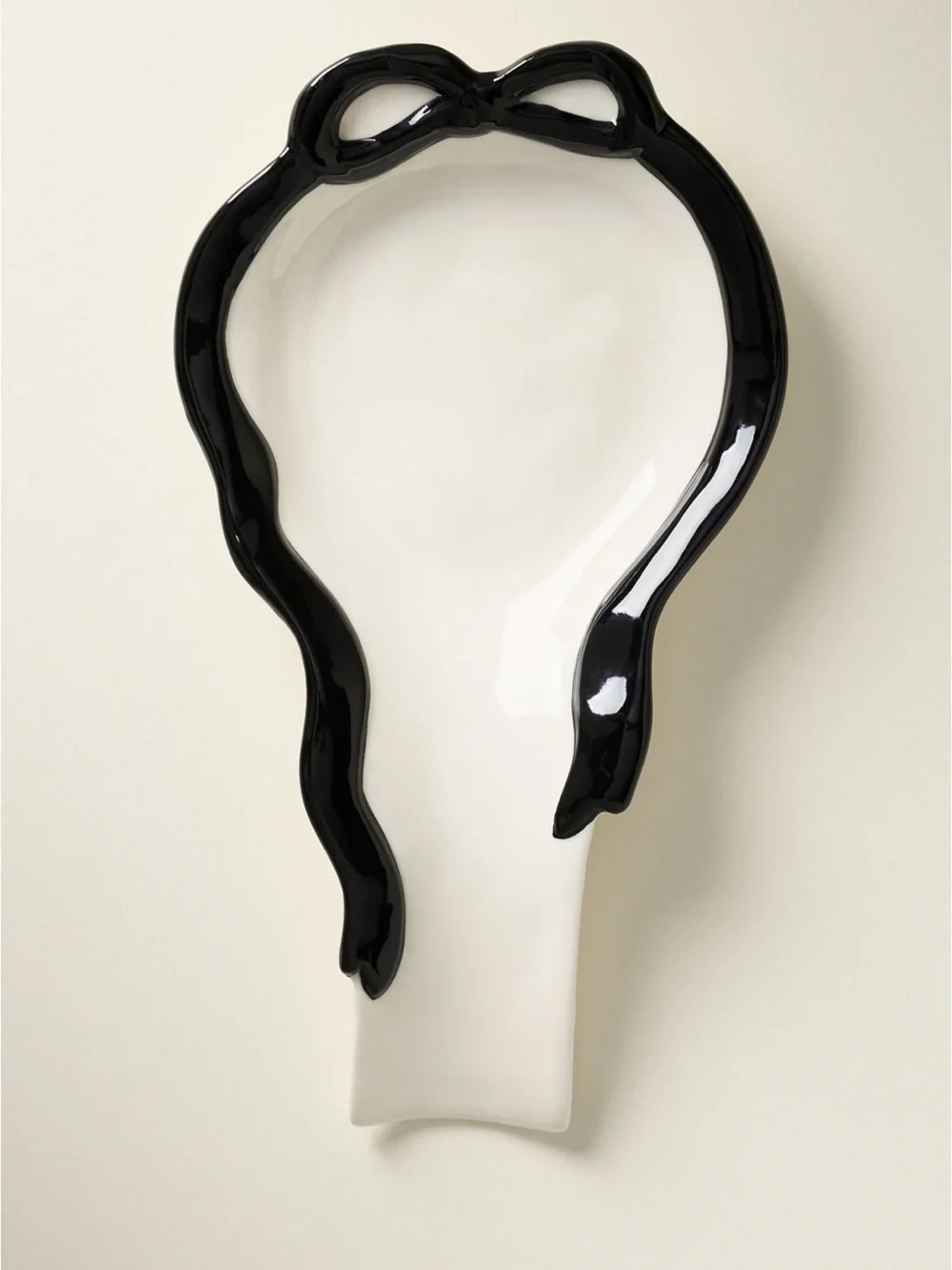 Anthropologie Benedita Bow Spoon Rest | Black | NIB